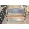 Image 4 : WOOD AND METAL BENCH