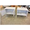 Image 2 : TWO SMALL GREY METAL CABINETS