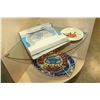 Image 1 : WEDGEWOOD PLATE AND AND SERVING PLATES
