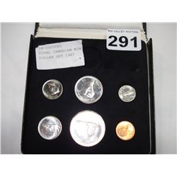 ROYAL CANADIAN MINT SILVER DOLLAR SET 1967