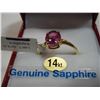 Image 2 : 14KT YELLOW GOLD GENUINE PINK PEARL SAPPHIRE RING RETAIL $1200.00