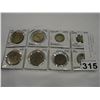 Image 1 : 8 ASSORTED 1941-1948 INTERNATIONAL SILVER COINS