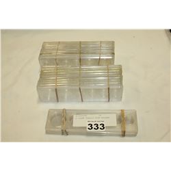 23 CLEAR PLASTIC COIN HOLDERS