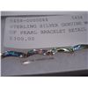 Image 2 : STERLING SILVER GENUINE MOTHER OF PEARL BRACELET RETAIL $300.00