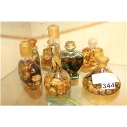 LOT OF DECORATOR OIL BOTTLES