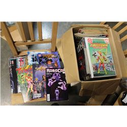 BOX OF MARVEL AND DC COMICS