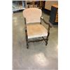 Image 1 : VINTAGE WOOD FRAMED ARMCHAIR