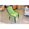 Image 2 : WOOD FRAMED LEATHER CHAIR