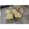 Image 2 : FOUR CARVED DINING CHAIRS