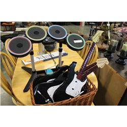 ROCK BAND GUITARS AND DRUMS