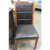 Image 1 : NEW LEATHER STITCHED BACK DINING CHAIR