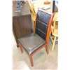Image 2 : NEW LEATHER STITCHED BACK DINING CHAIR