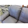Image 3 : NEW ASHLEY DESIGN BROWN LEATHER CONTEMPORARY COMFORTABLE SEATING LOVESEAT, RETAIL $699