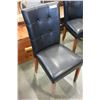 Image 2 : LEATHER BUTTON BACK DINING CHAIR