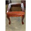 Image 1 : NEW GLASSTOP CARVED SIDE TABLE