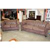 Image 1 : BUTTONBACK MICRSEUDE ASHLEY SOFA AND LOVESEAT