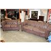 Image 2 : BUTTONBACK MICRSEUDE ASHLEY SOFA AND LOVESEAT