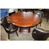 Image 2 : NEW ETZIA IMPERIAL ROUND TABLE AND THREE SWIVEL CHAIRS