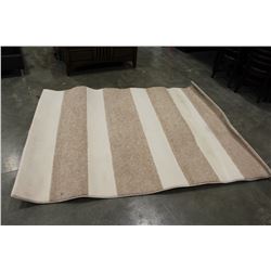 6 FOOT BY 8 FOOT STRIPED AREA CARPET