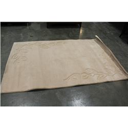 5 FOOT BY 8 FOOT CARVED AREA RUG CANADIAN MADE