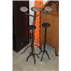 Image 1 : THREE IRON CANDLE STANDS