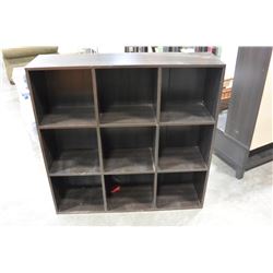 ESPRESSO FINISH CUBICLE SHELF