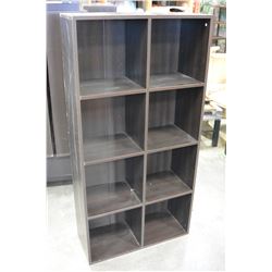 8 CUBICLE ESPRESSO FINISH SHELF