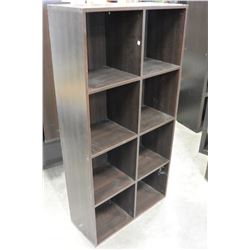 8 CUBICLE ESPRESSO FINISH SHELF