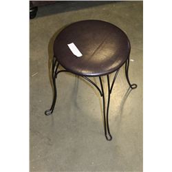 IRON BASE STOOL AND METAL CANDLE STAND