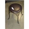 Image 1 : IRON BASE STOOL AND METAL CANDLE STAND