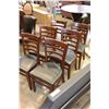 Image 3 : SIX LEATHER SEAT DINING CHAIRS