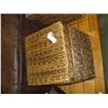Image 1 : LIDDED WICKER BOX WITH WICKER CONTENTS