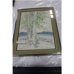 SIGNED AND NUMBERED PRINT OF TREES