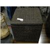 Image 1 : LIDDED WICKER BOX WITH WICKER CONTENTS
