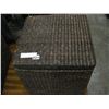 Image 1 : LIDDED WICKER BOX WITH WICKER CONTENTS