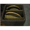 Image 2 : LIDDED WICKER BOX WITH WICKER CONTENTS