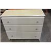 Image 1 : WHITE 3 DRAWER DRESSER