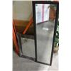 Image 1 : TWO BLACK FRAMED MIRRORS