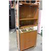 Image 1 : IKEA MAPLE AND GLASS CABINET