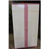 Image 1 : PINK AND WHITE KIDS WARDROBE DRESSER