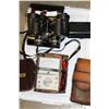 Image 3 : TOTE OF VINTAGE CAMERAS BINOCULARS AND VOLTMETER