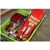 Image 2 : GREEN TRAY OF VINTAGE CARS AND TOOL TOYS