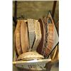 Image 1 : WICKER BASKET OF PLACEMATS AND TRAYS