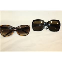 TWO PAIR OF LADIES GUCCI SUN GLASSES