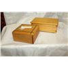 Image 2 : TWO INLAID WOODEN DRESSER BOXES