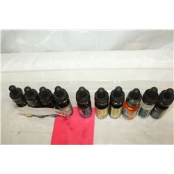 TEN ASSORTED VAPE JUICE BOTTLES