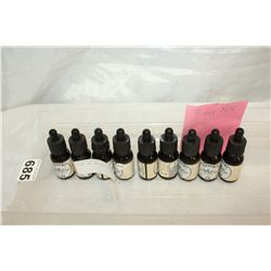 NINE 3MG BOTTLES OF VAPE JUICE