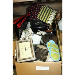 LARGE BOX OF ESTATE KITCHEN WARES