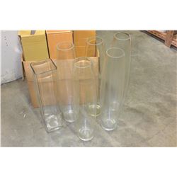 LARGE GLASS VASES