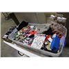 Image 1 : LARGE TRAY OF NEW JEWELLRY AND LIPSTICK CASES AND DISPLAYS